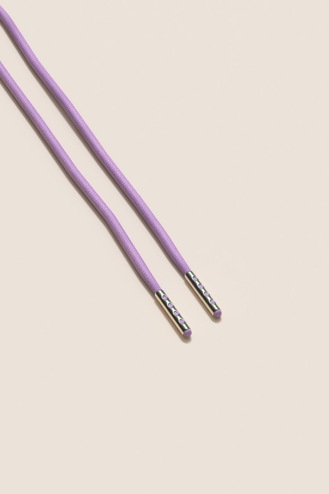 Senkels Lilac 2.5mm Round Waxed Shoelaces with Nickel Aglets