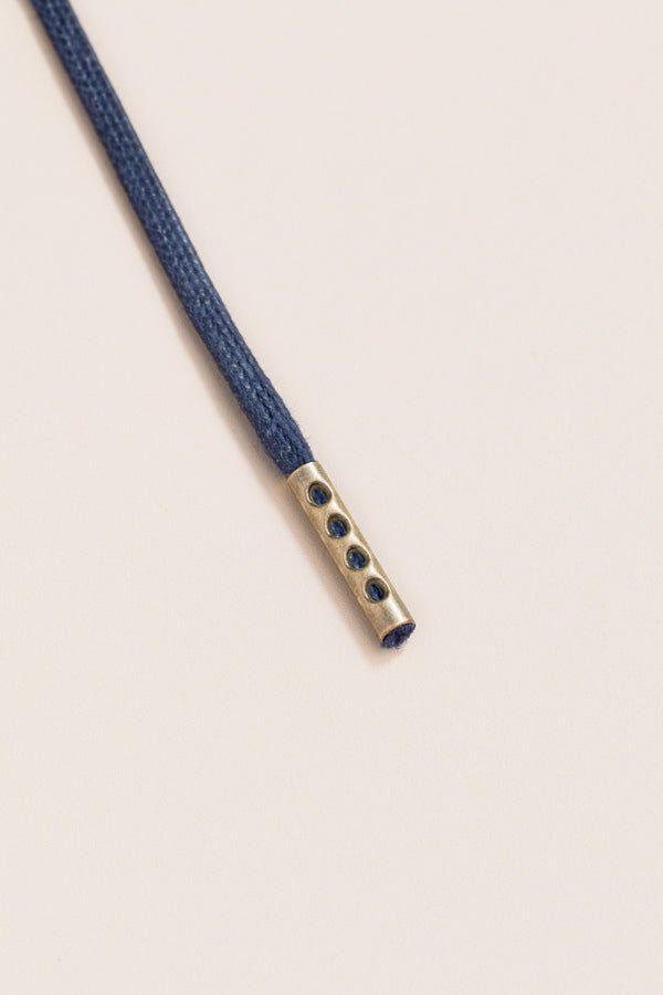 Dark Blue - Round Waxed Shoelaces | Senkels