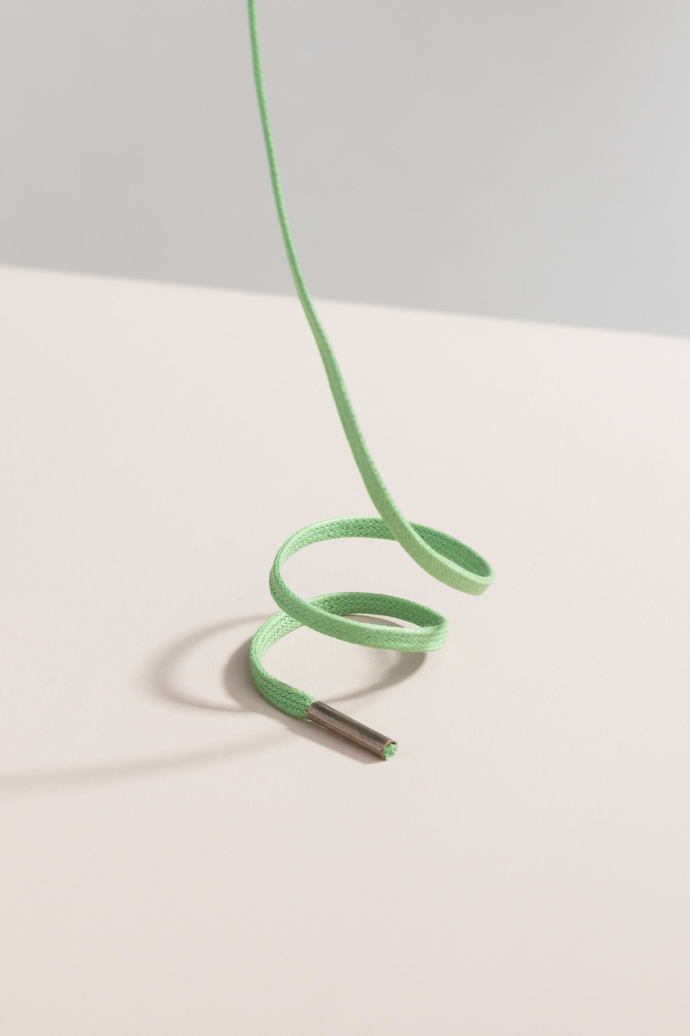 Grass Green - 3mm Flat Waxed Shoelaces