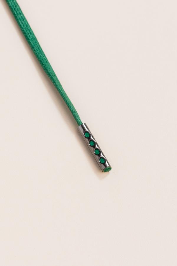 Hunter Green - 3mm Flat Waxed Shoelaces
