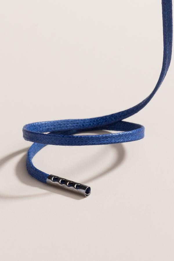 Navy Blue - 3mm Flat Waxed Shoelaces