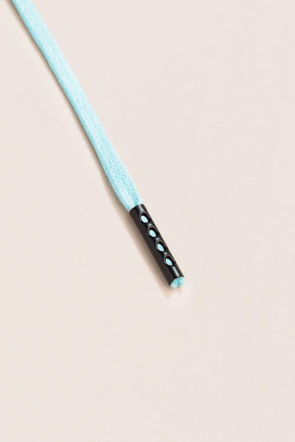 Pastel Blue - 3mm Flat Waxed Shoelaces