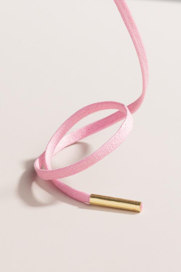 Pastel Pink - 3mm Flat Waxed Shoelaces